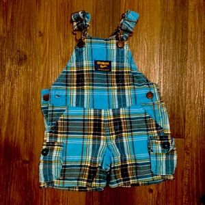Vintage Osh Kosh Baby B’Gosh Vestbak Overall Shorts 3 Month Made In USA